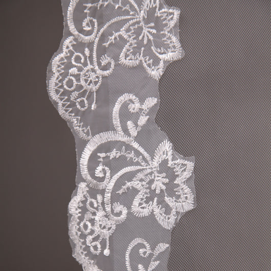 Velos de Novia con Aplicaciones de Encaje - Velos Rubor Elegantes - Image 7