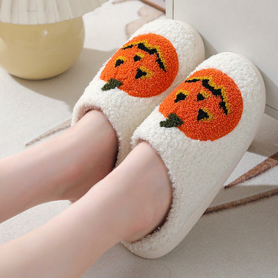 Pantuflas Cálidas Calabaza Halloween para Parejas - Zapatos de Casa Cómodos Hombre y Mujer - Image 11