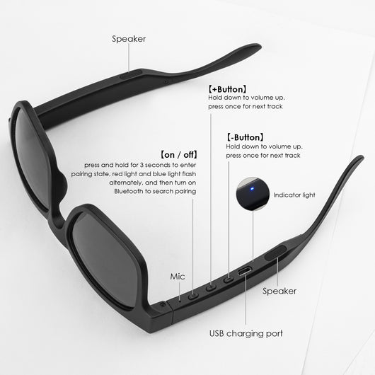 Gafas de Sol Polarizadas con Auriculares Integrados - Image 4
