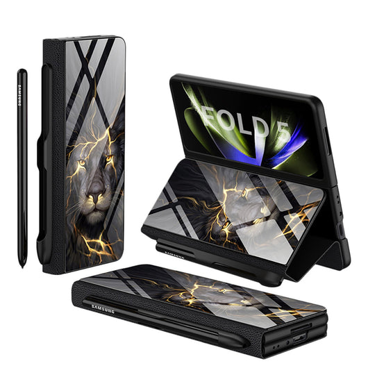 Funda de Cristal Protectora para Galaxy Z Fold5 - Diseño Flip Creativo - Image 29