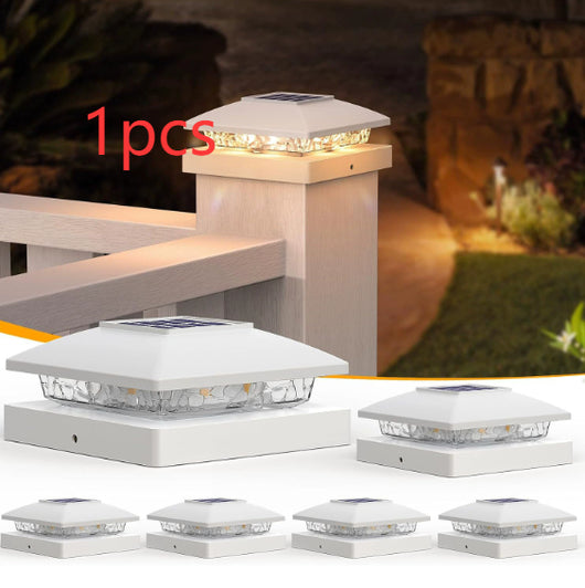 Lámpara Solar LED Bicolor para Barandales de Villa y Patios - Image 13