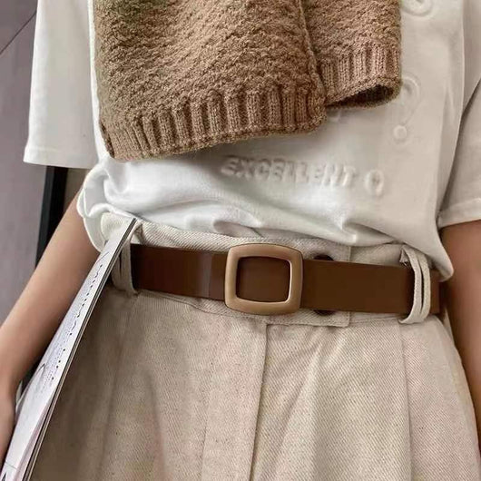 Cinturón Casual para Mujer con Hebilla Cuadrada Removible - Image 14
