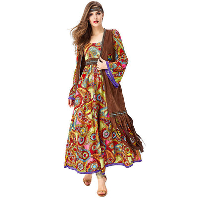 Disfraz Diosa Tribal Hippie Disco Vintage - Image 8