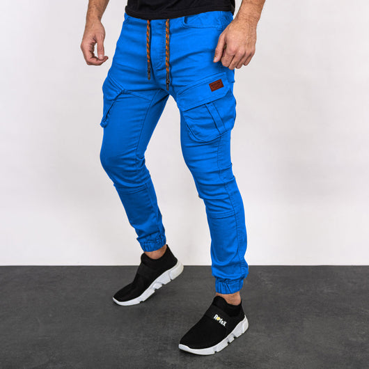 Pantalones Casuales de Color Sólido para Hombre - Overol Versátil - Image 6