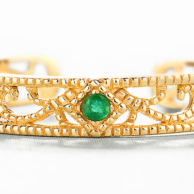 Anillo de Encaje Calado con Rayas Delicadas - Image 8