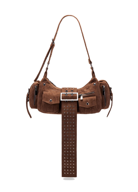 Bolso de Ante Retro para Mujer - Bolsa de Hombro Versátil y Elegante - Image 4