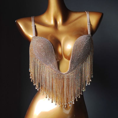 Bikini Triángulo Diamond Tassel con Copa Micro Reforzada - Image 8
