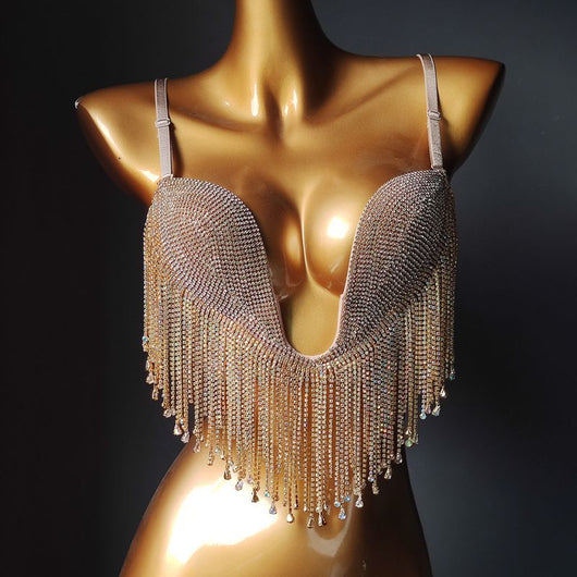 Bikini Triángulo Diamond Tassel con Copa Micro Reforzada - Image 8
