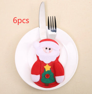 Porta Cubiertos Navideño Santa Claus para Decoración de Mesas - Image 7