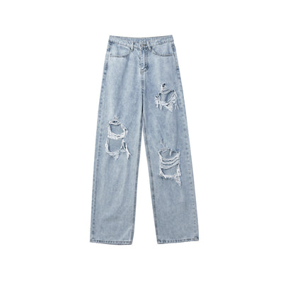 Pantalones Rectos Oversize de Cintura Alta para Hombre - Image 2