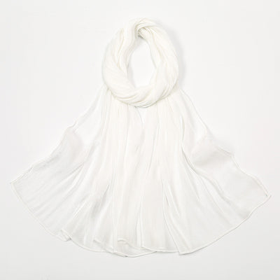 Pañuelo de Seda Chiffon Transpirable Efecto Anti-Arrugas Colores Lisos - Image 7
