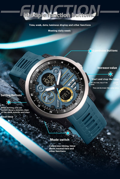 Reloj Deportivo Multifuncional Resistente al Agua con Alarma y Recordatorios - Image 48