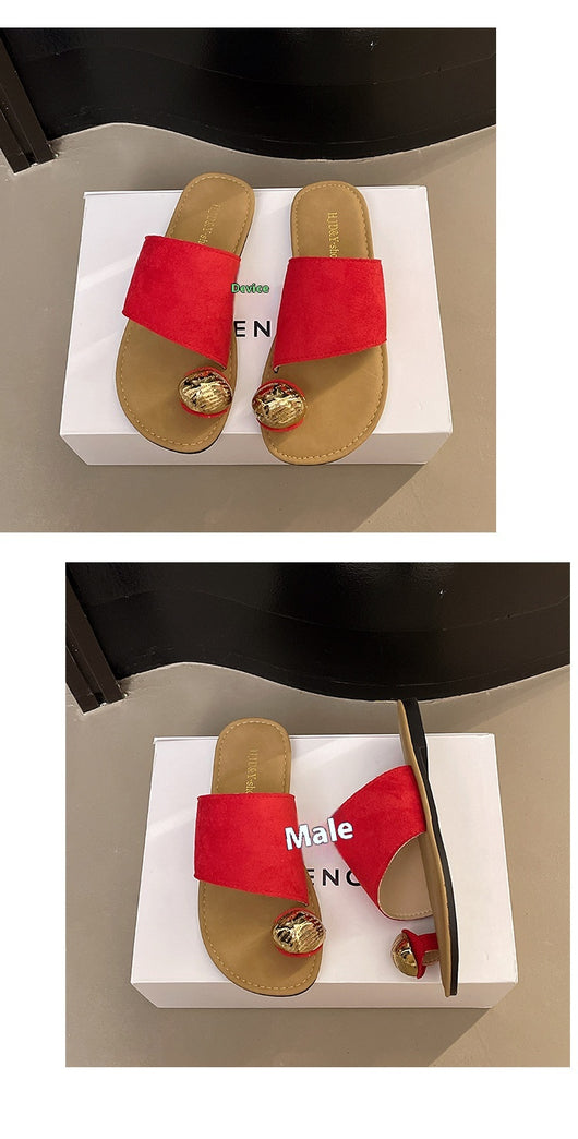Sandalias Planas Tipo Francés con Punta Abierta para Mujer - Image 16