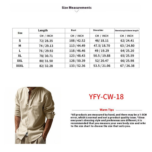 Conjunto de Camisa Suelta Manga Larga y Pantalón para Hombre - Image 12