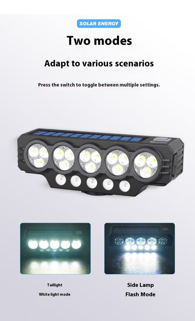 Luz Solar para Bicicleta con Claxon Integrado - Image 7