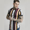 Camiseta Casual de Entrenamiento Hip-hop con Rayas Deportivas