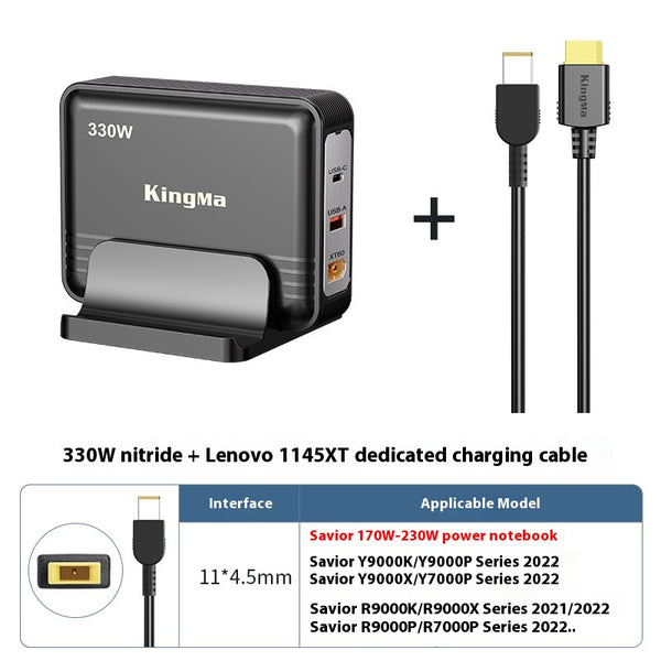 Cargador GaN 330W de Alta Potencia para Laptop y Dispositivos Múltiples - Image 6