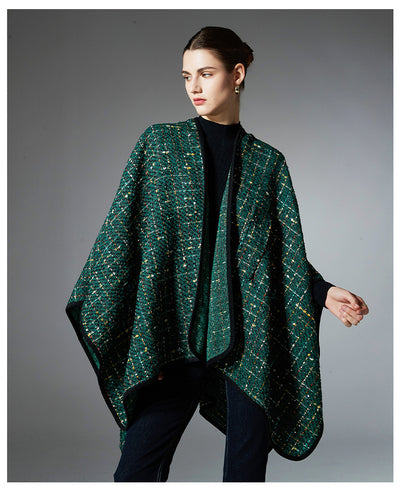 Chal Navideño de Lentejuelas Multicolor para Mujer - Image 18