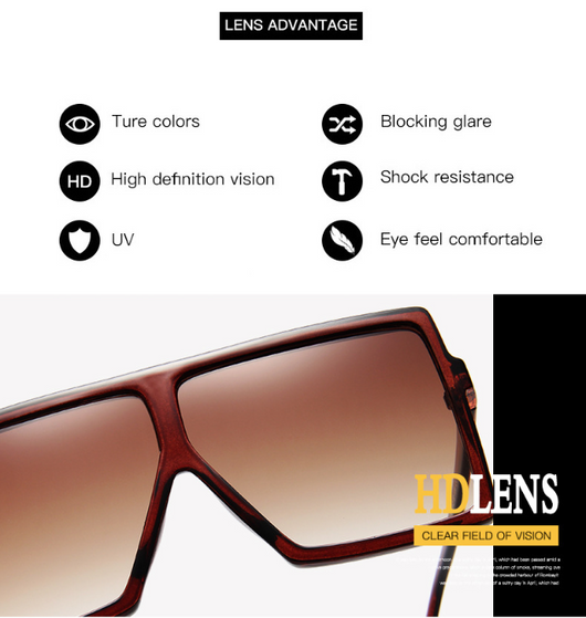 Gafas de Sol Oversized Cuadradas para Mujer - Diseño Premium de Marca - Image 4