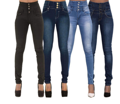 Pantalones de Mezclilla Elástica Cintura Alta - Image 10