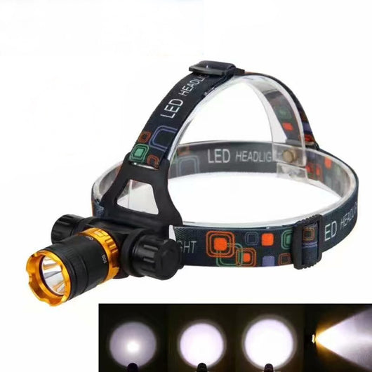 Linterna Frontal de Buceo LED T6 con Interruptor Magnético y Protección Acuática