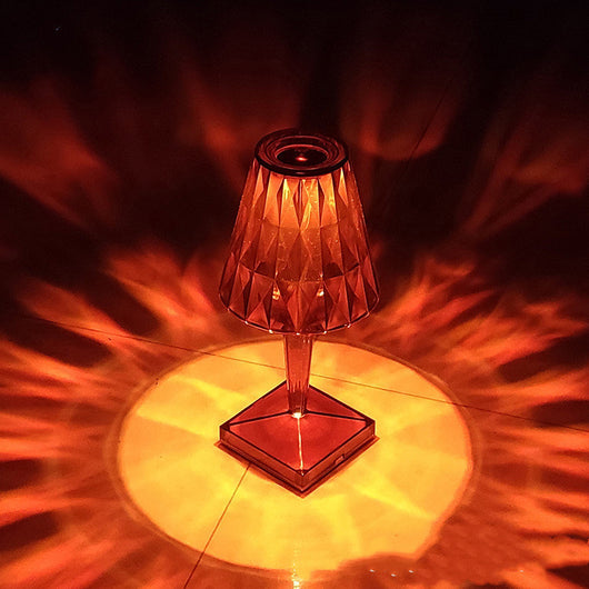 Lámpara de Mesa Recargable con Cristal Diamantado - Image 15