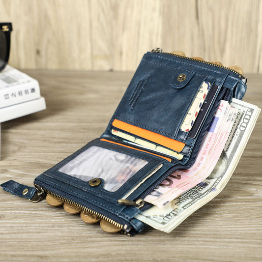 Billetera Compacta de Cuero Genuino para Hombre - Image 2