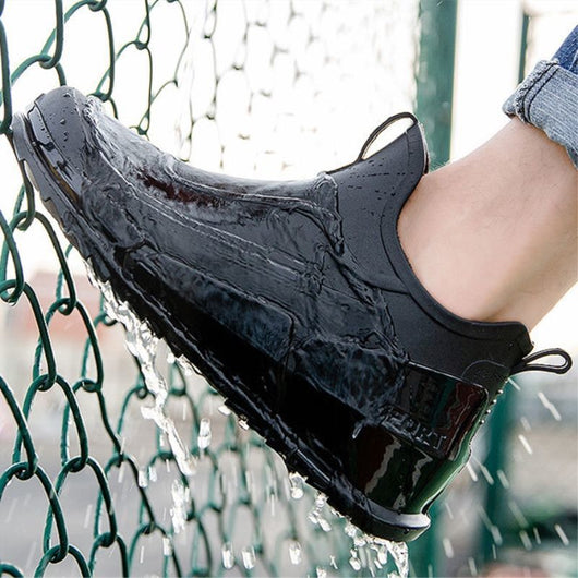 Botas de Lluvia Hombre Cortas con Suela Gruesa - Diseño Moderno Antideslizante - Image 11