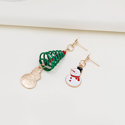 Aretes Espiral Asimétrica Navideña - Diseño Moderno y Elegante - Image 10