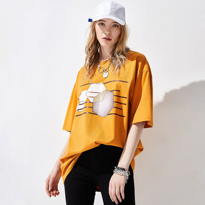 Camiseta Suelta de Manga Corta para Mujer - Image 11