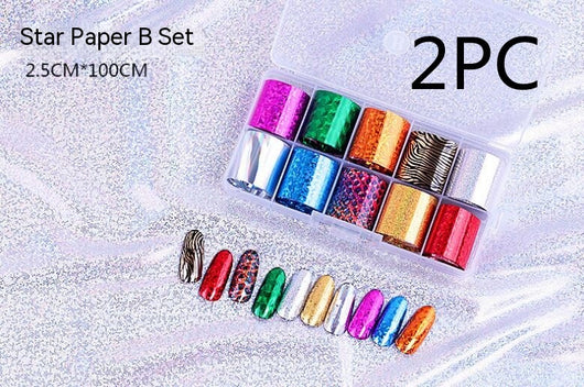 Set de 12 Láminas de Transferencia para Uñas Artísticas - Image 18