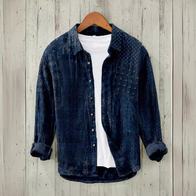 Camisa Oversize Estampado 3D para Hombre Talla Grande