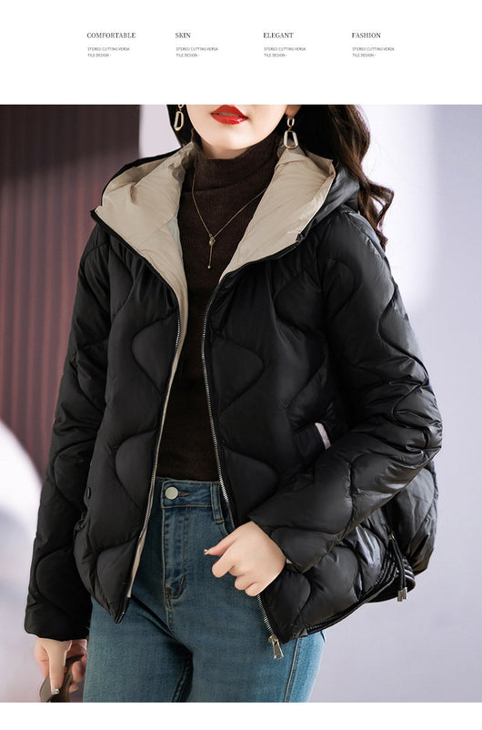 Abrigo Acolchado Estilo Occidental con Capucha para Mujer - Diseño Slim Fit - Image 29