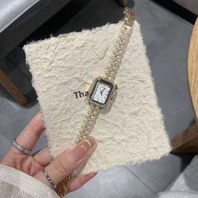 Reloj Pulsera de Perlas para Mujer - Elegancia Atemporal - Image 2