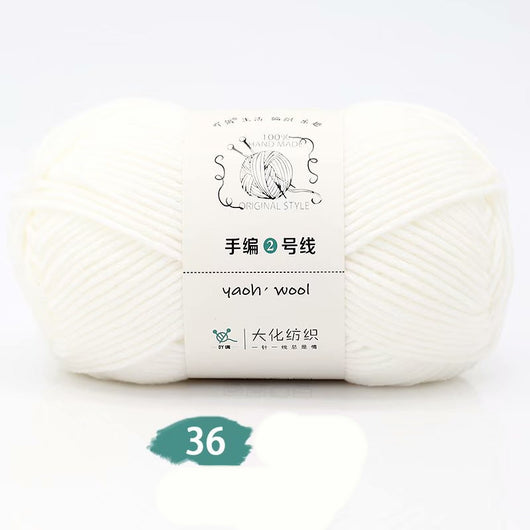 Lana Tejida a Mano Grosor Medio - Kit DIY con Aguja para Bufanda, Gorro y Abrigo - Image 59