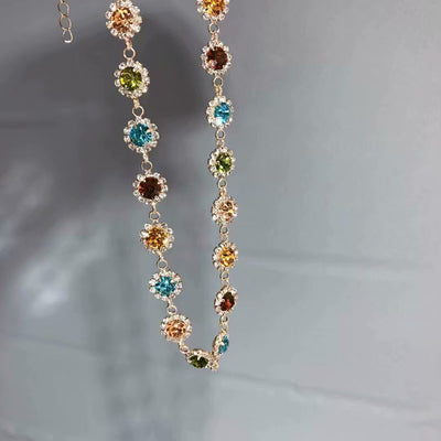 Collar de Diamantes de Colores Austríaco Versátil y Elegante - Image 9