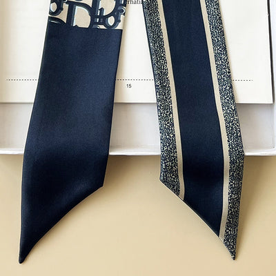 Pañuelo de Seda Delgado - Cinta para Cabello y Accesorios de Moda - Image 25