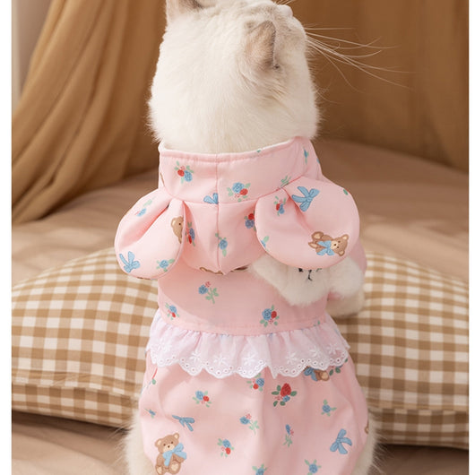 Abrigo Térmico para Gatos y Perros Pequeños - Diseño Osito con Forro Polar - Image 27