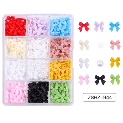 Set de Adornos Navideños de Resina con Lazos y Moños Mixtos - Image 10