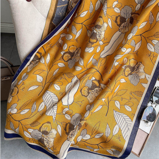 Chal Decorativo de Jacquard con Borlas para Mujer - Image 10