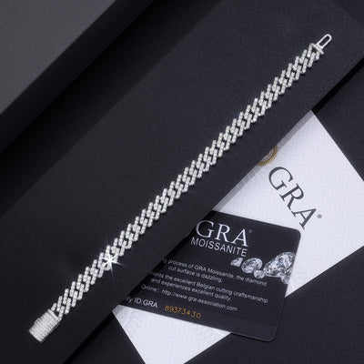 Pulsera de Plata S925 con Moissanita Premium - Joyería Luxury Plateada en Platino - Image 5