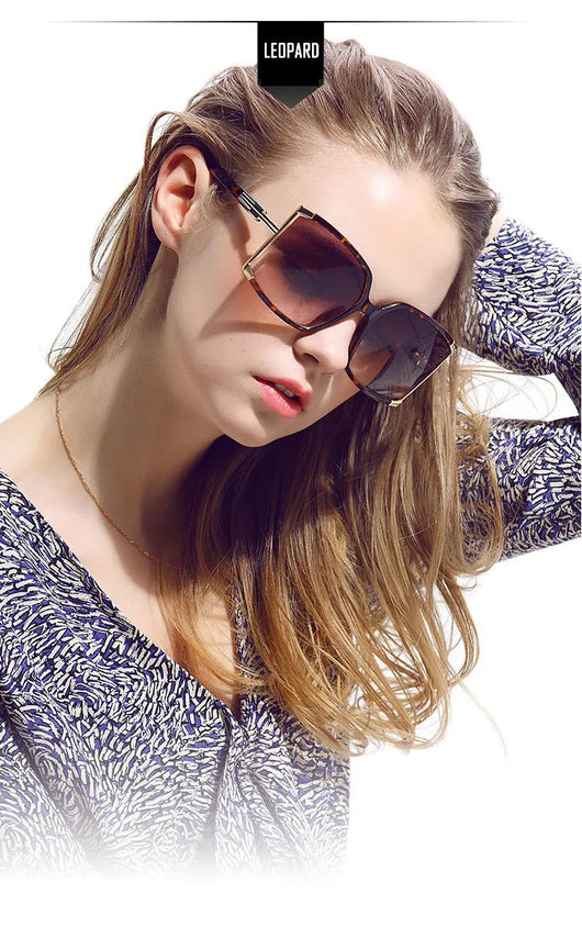 Gafas de Sol Cuadradas de Marco Grande para Mujer - Image 20
