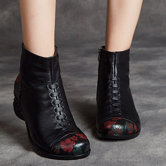Zapatos de Cuero Genuino para Mamá con Forro de Algodón y Terciopelo - Image 6
