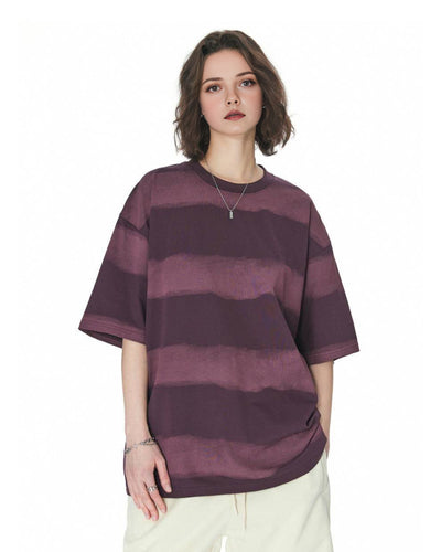 Playera de Algodón para Hombre con Diseño Tie-Dye y Rayas - Image 12