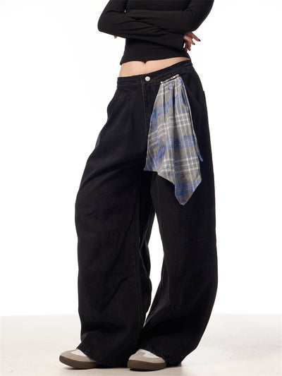 Jeans Retro con Pañuelo Cuadrado Desmontable y Cierre de Machete - Image 18