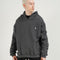 Men's Minimalist Hoodie with Inverted Line Details