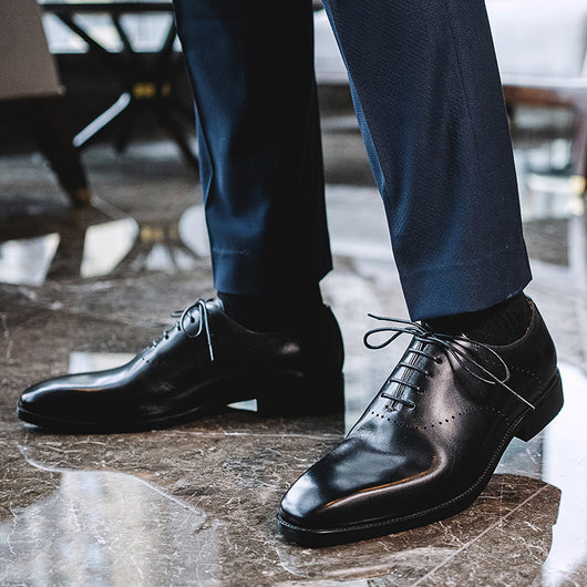 Zapatos Oxford de Cuero Genuino Pulido a Mano para Hombre - Calzado Ejecutivo Premium - Image 10