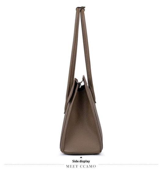 Bolso Tote de Gran Capacidad en Color Sólido para Mujer - Image 25