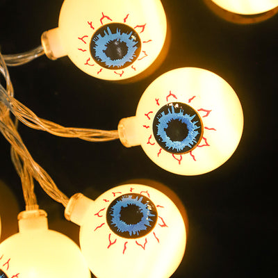 Guirnalda LED de Ojos de Fantasma 10 Piezas - Luces Cálidas, Frías y Multicolor para Halloween - Image 9