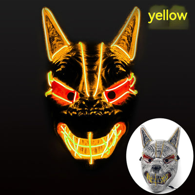 Máscara LED Luminosa de Cara Completa para Halloween - Image 8